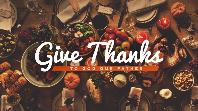 We are thankful for you!